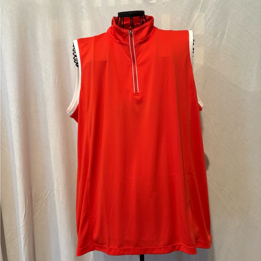 EP Pro Red Sleeveless Zip-Up Top 1X